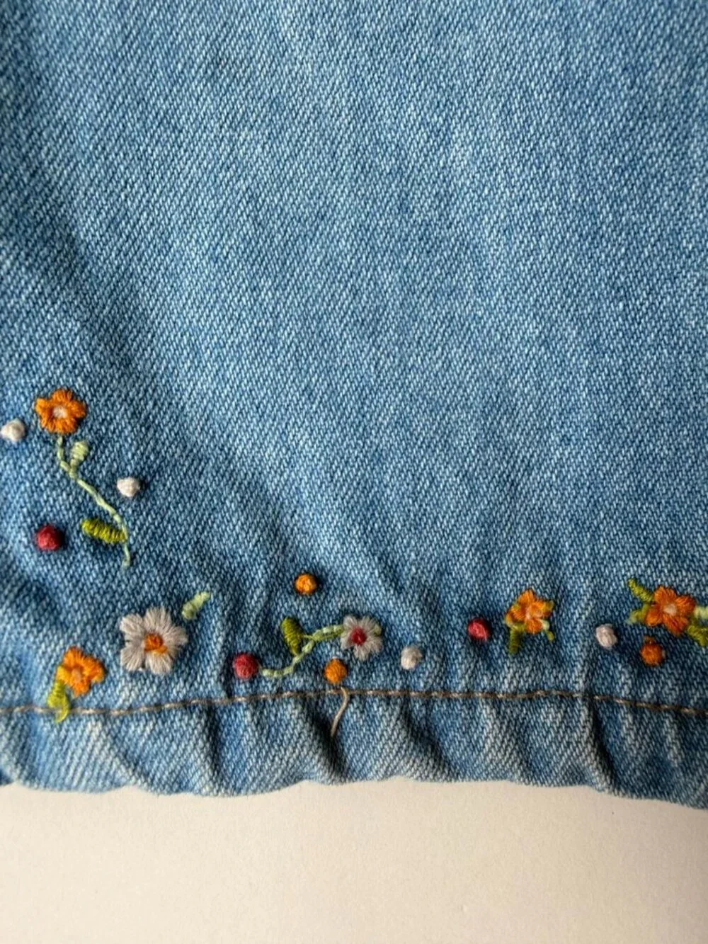 GAP Kids Floral Embroidered Jeans